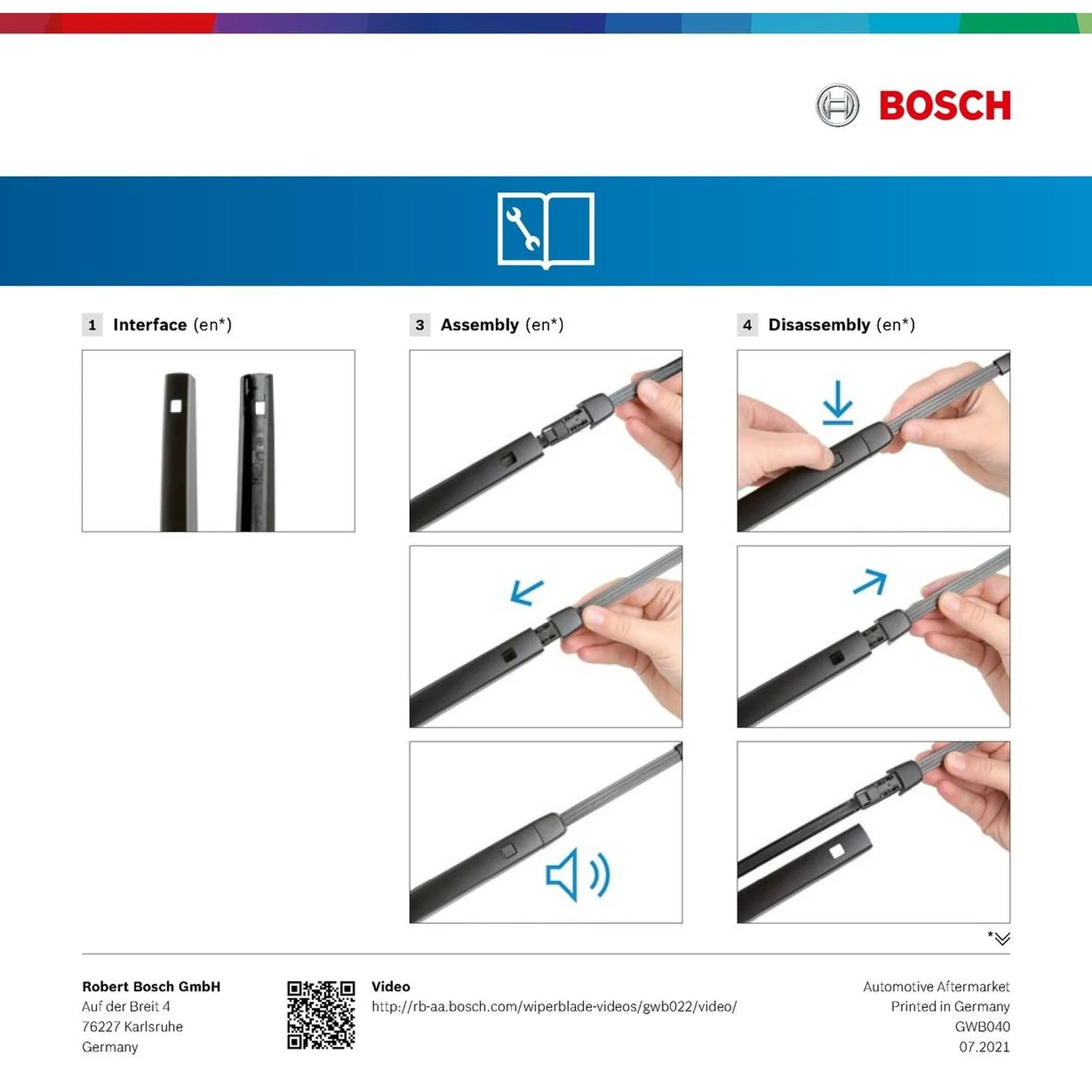 A331H Bosch Rear Screen Wiper A - Image 7