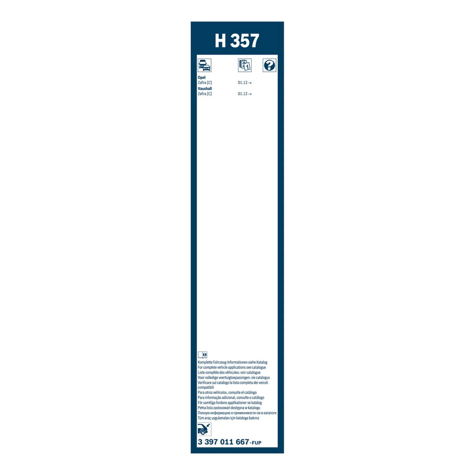 H357 Bosch Rear Screen Wiper H - Image 3