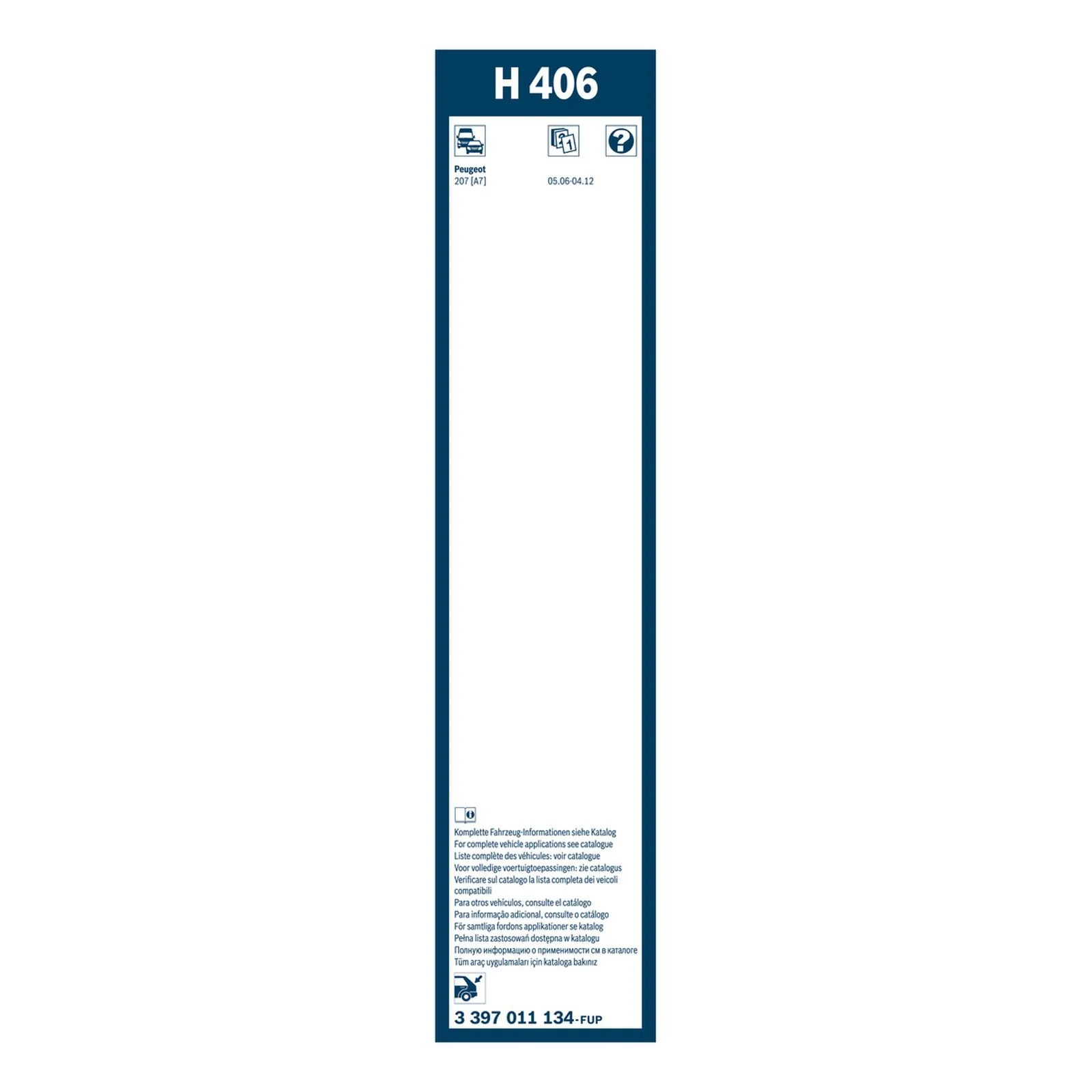 H406 Bosch Rear Screen Wiper H - Image 3