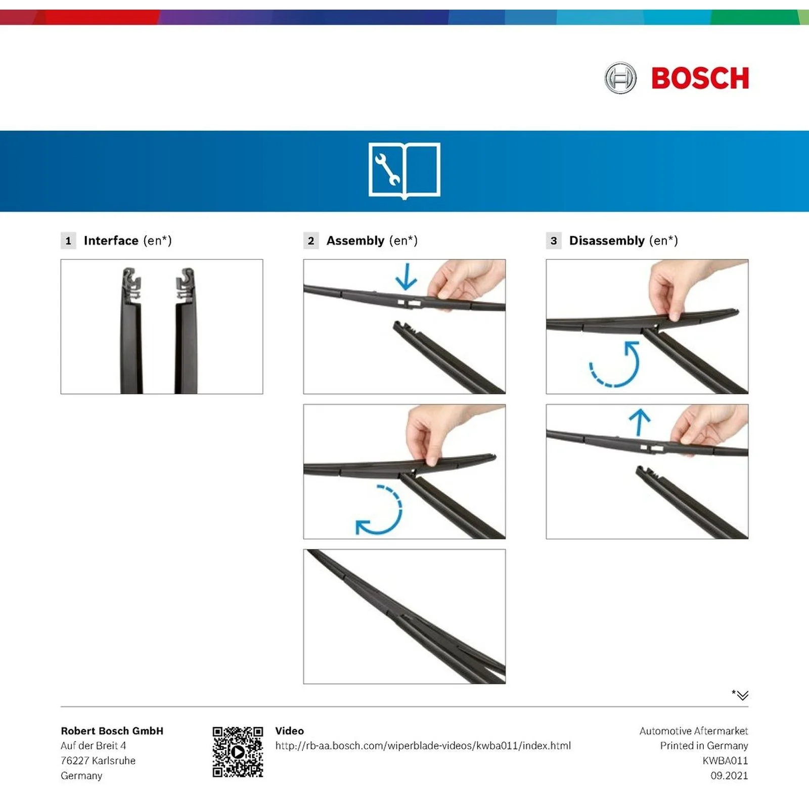 H409 Bosch Rear Screen Wiper H - Image 5