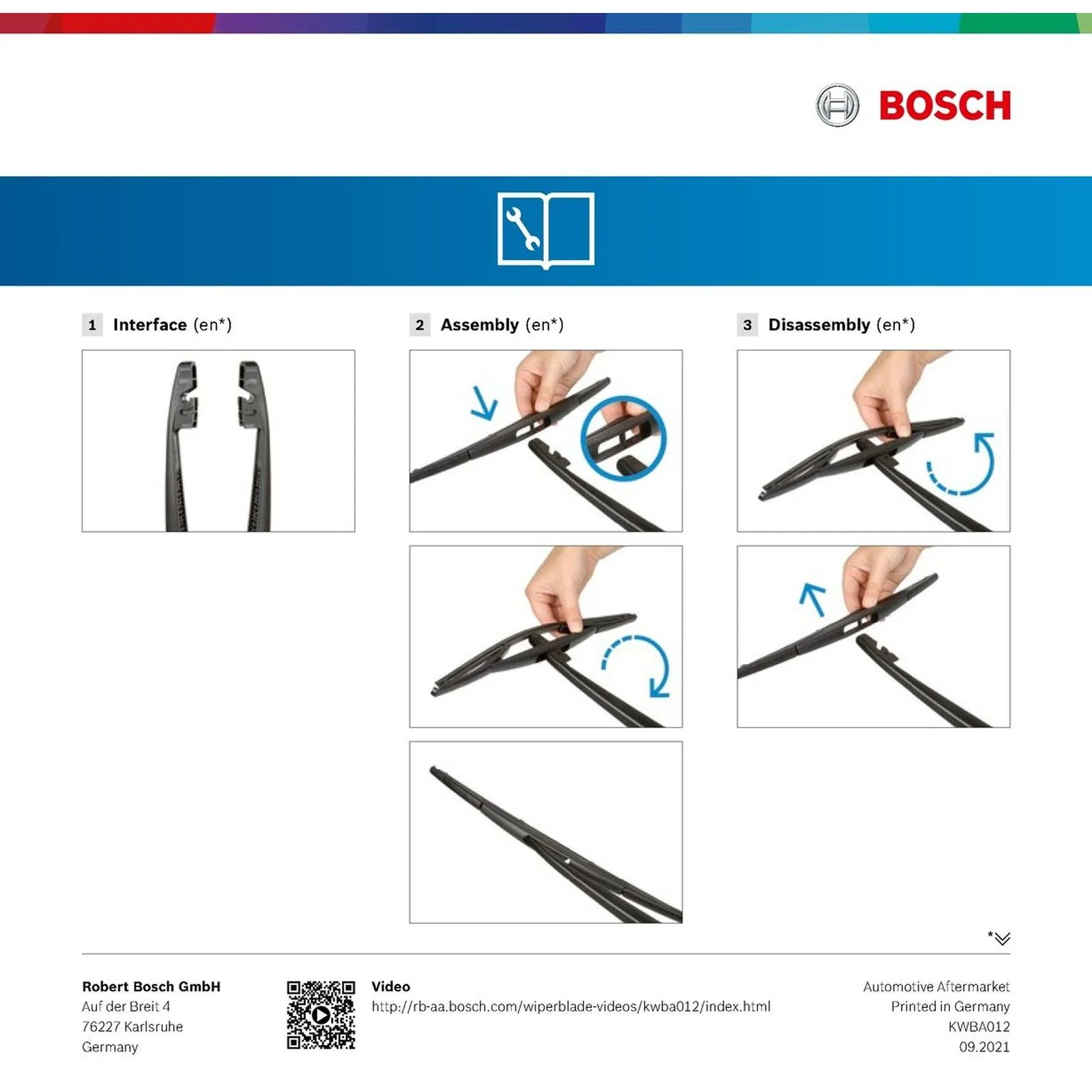 H410 Bosch Rear Screen Wiper H - Image 5
