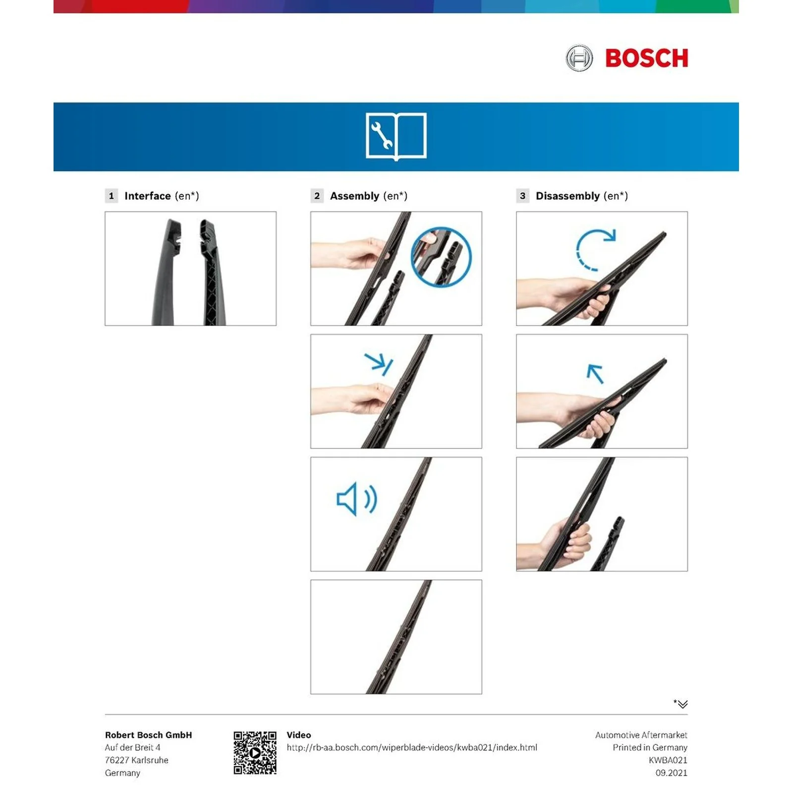 H840 Bosch Rear Screen Wiper H - Image 5