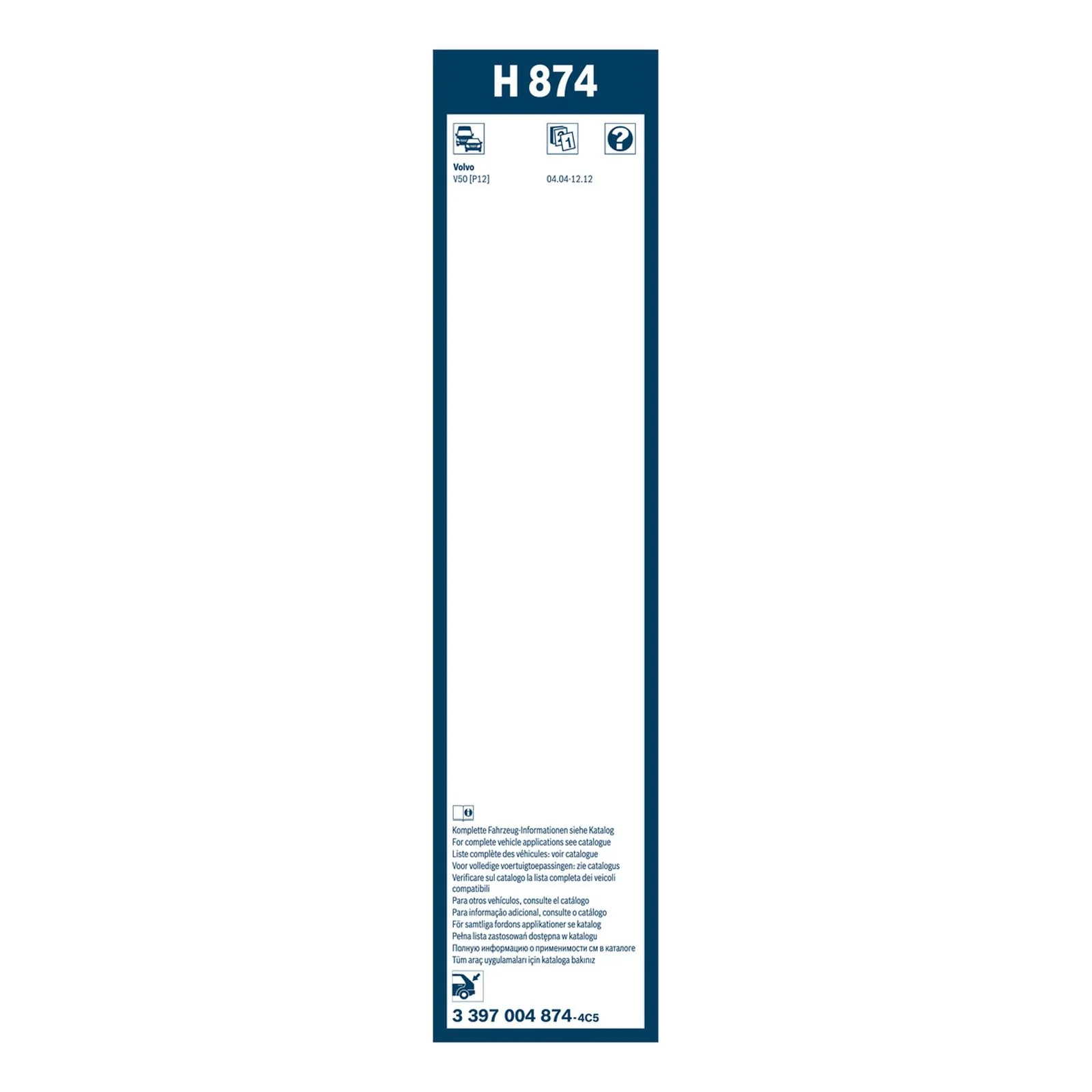 H874 Bosch Rear Screen Wiper H - Image 3